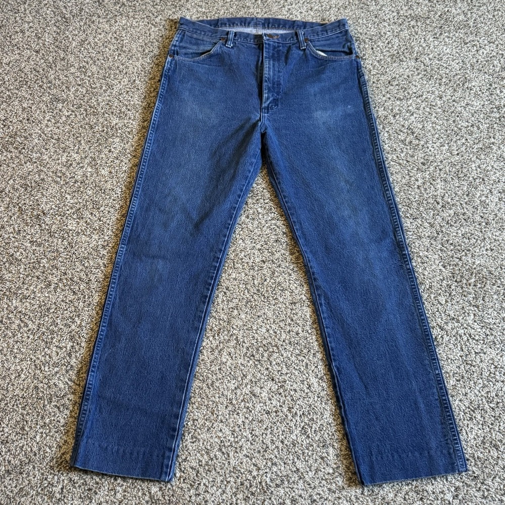 Wrangler Jeans Mens 35x36 Cowboy Cut 13MWZ Pro Rodeo  Indigo Denim Original Fit